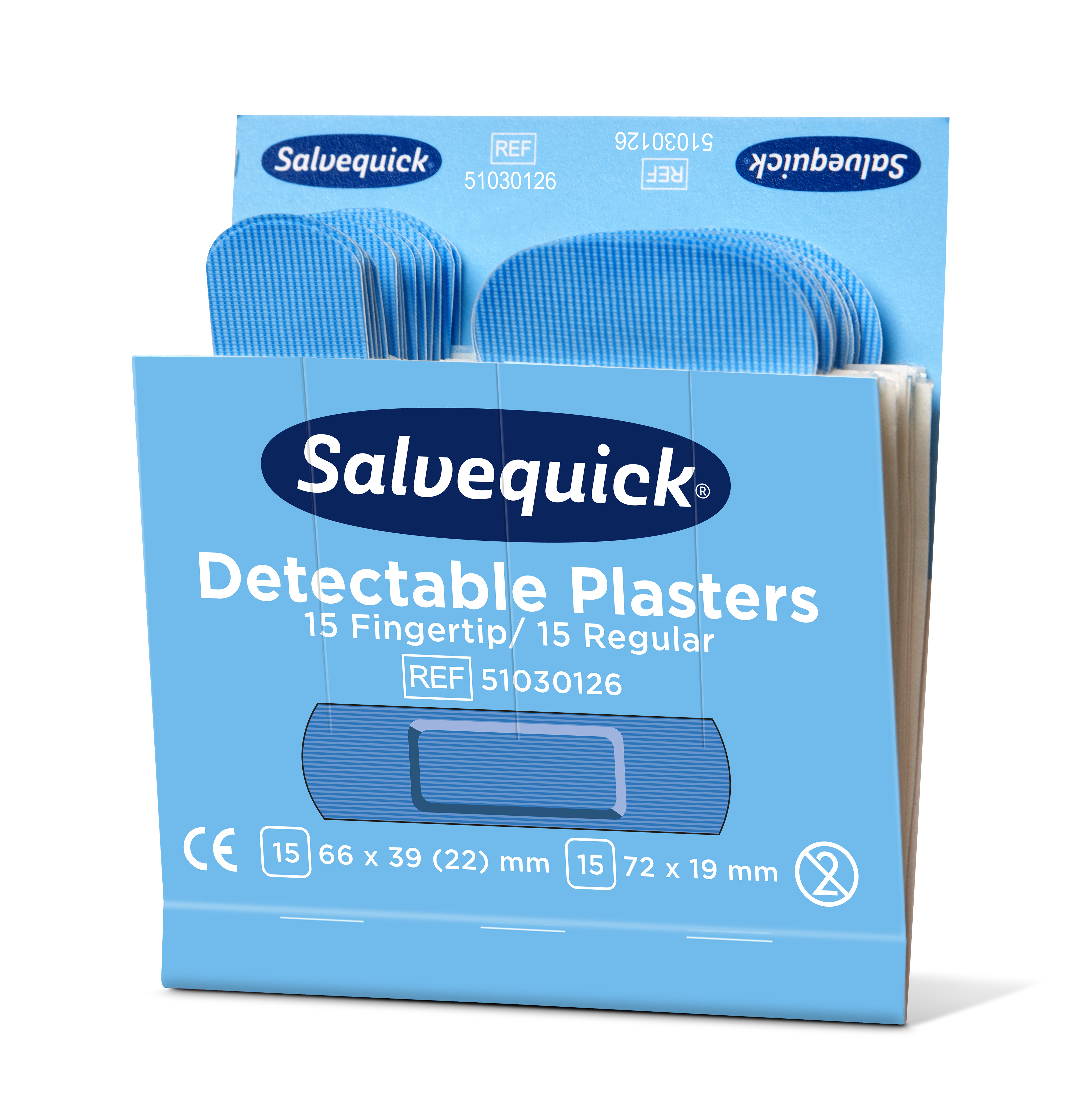 Cederroth Salvequick Detectable Pflastermix - 6 x 30 Stück