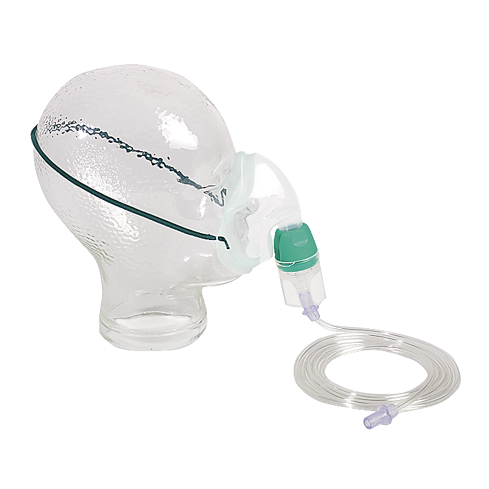 O2-Atemmaske mit Befeuchter u. Graduierung/2,10 m