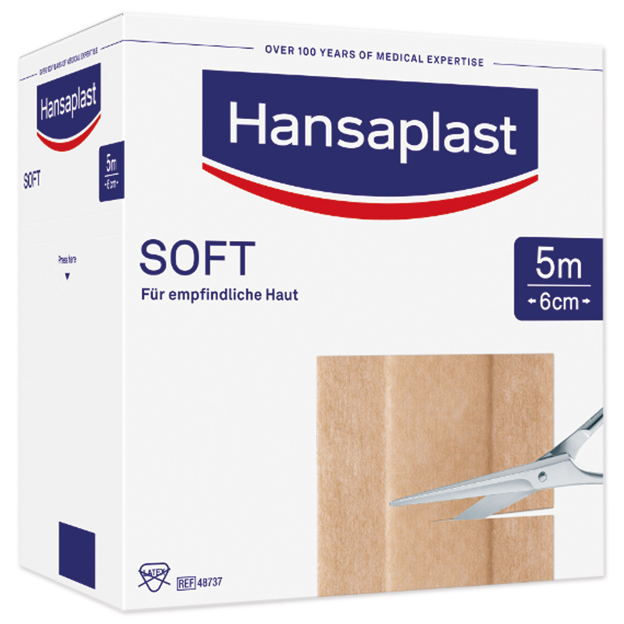 Hansaplast Soft Großpackung, 5m x 6cm