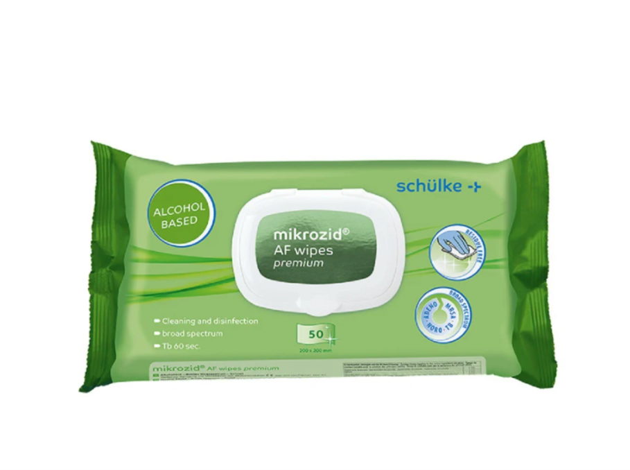 mikrozid AF wipes premium Desinfektionstücher - 12 x 50 Stück