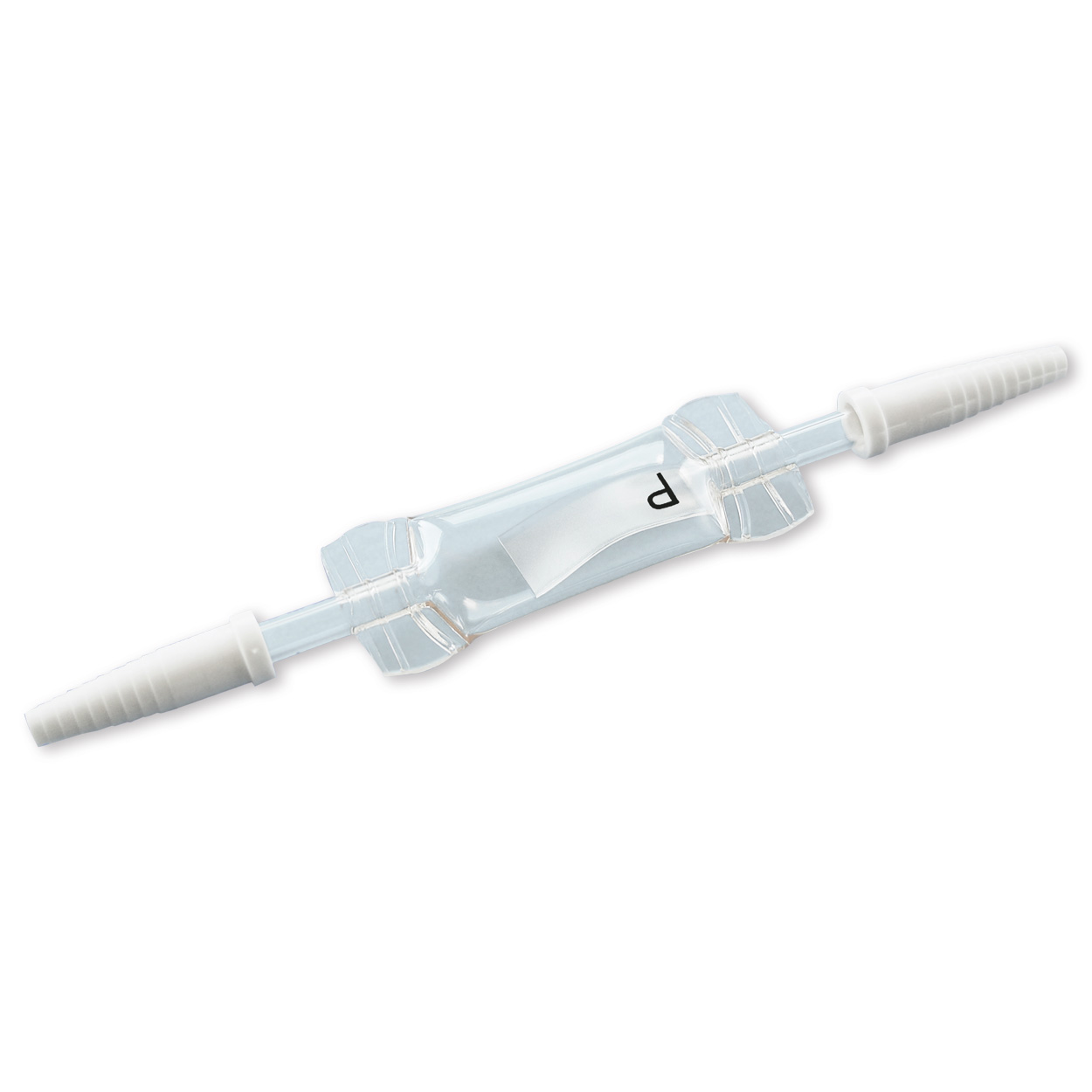 Heimlichventil mit Schlauchstück und Stufenverbinder