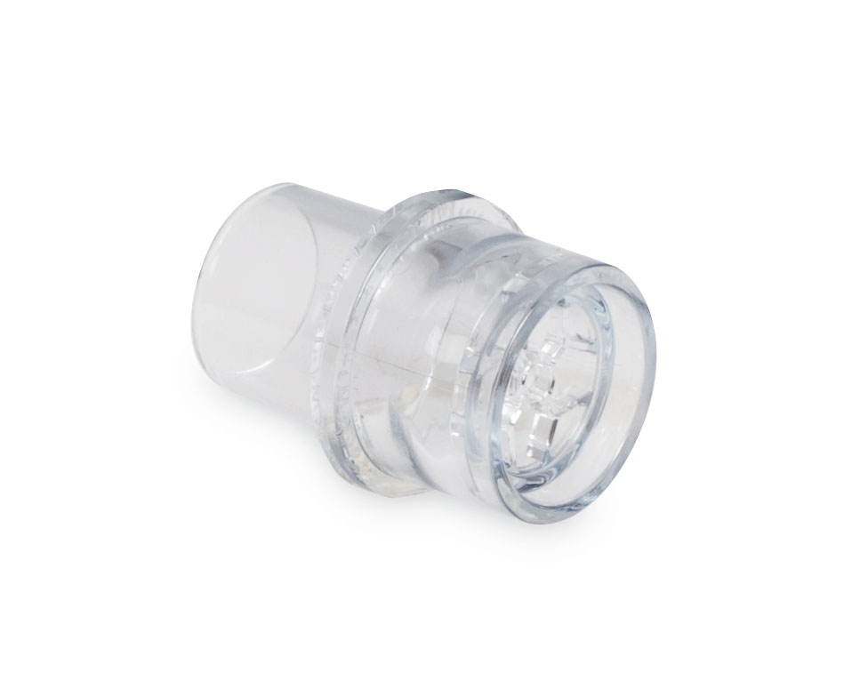 Aufnahme für Rückschlagventil-Membran mit Mehrweg-Patientenschlauchsystem