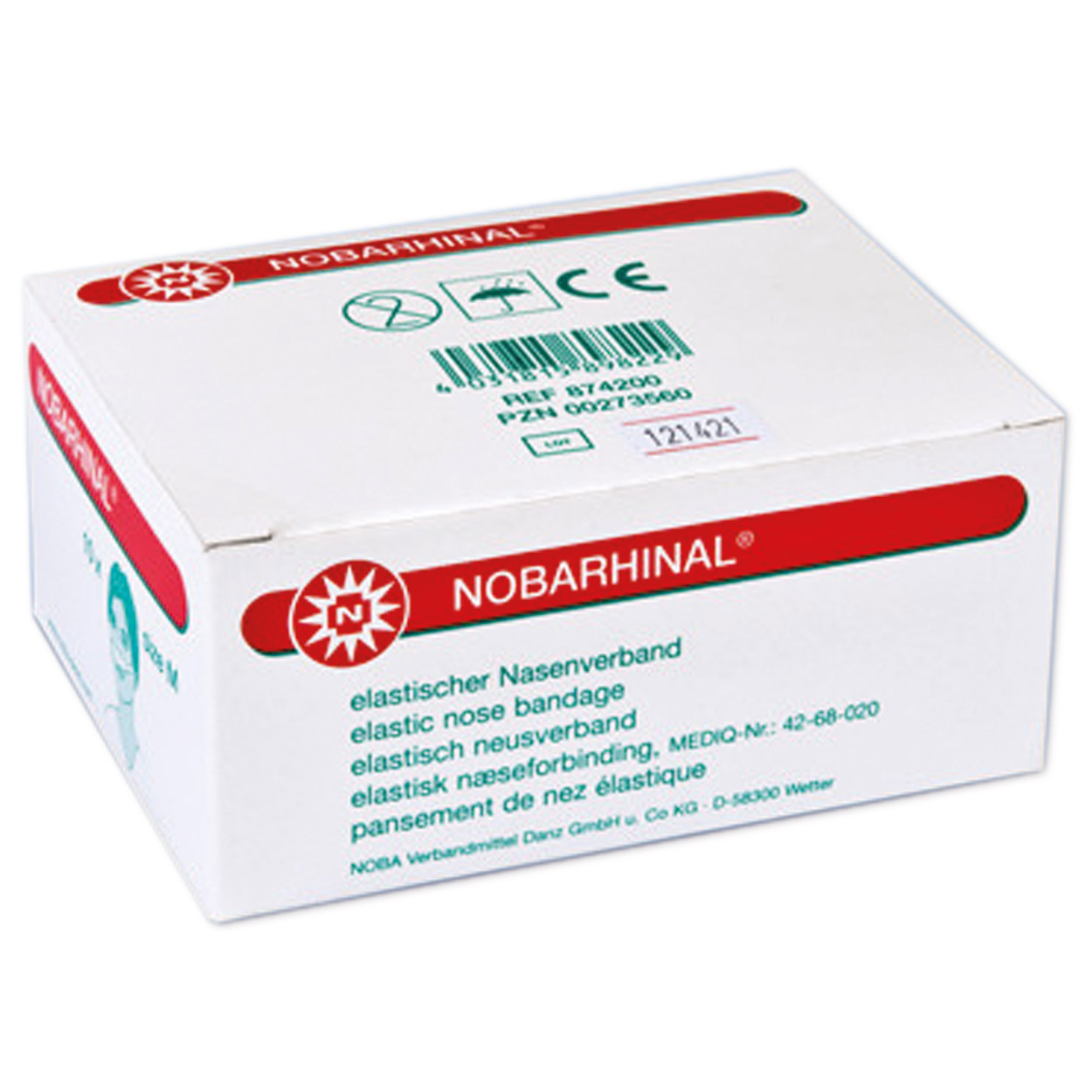 NOBARHINAL® Nasenverband groß - Packung à 10 Stück