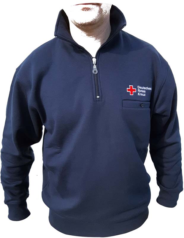 Zip-Sweatshirt Bluelight, DRK