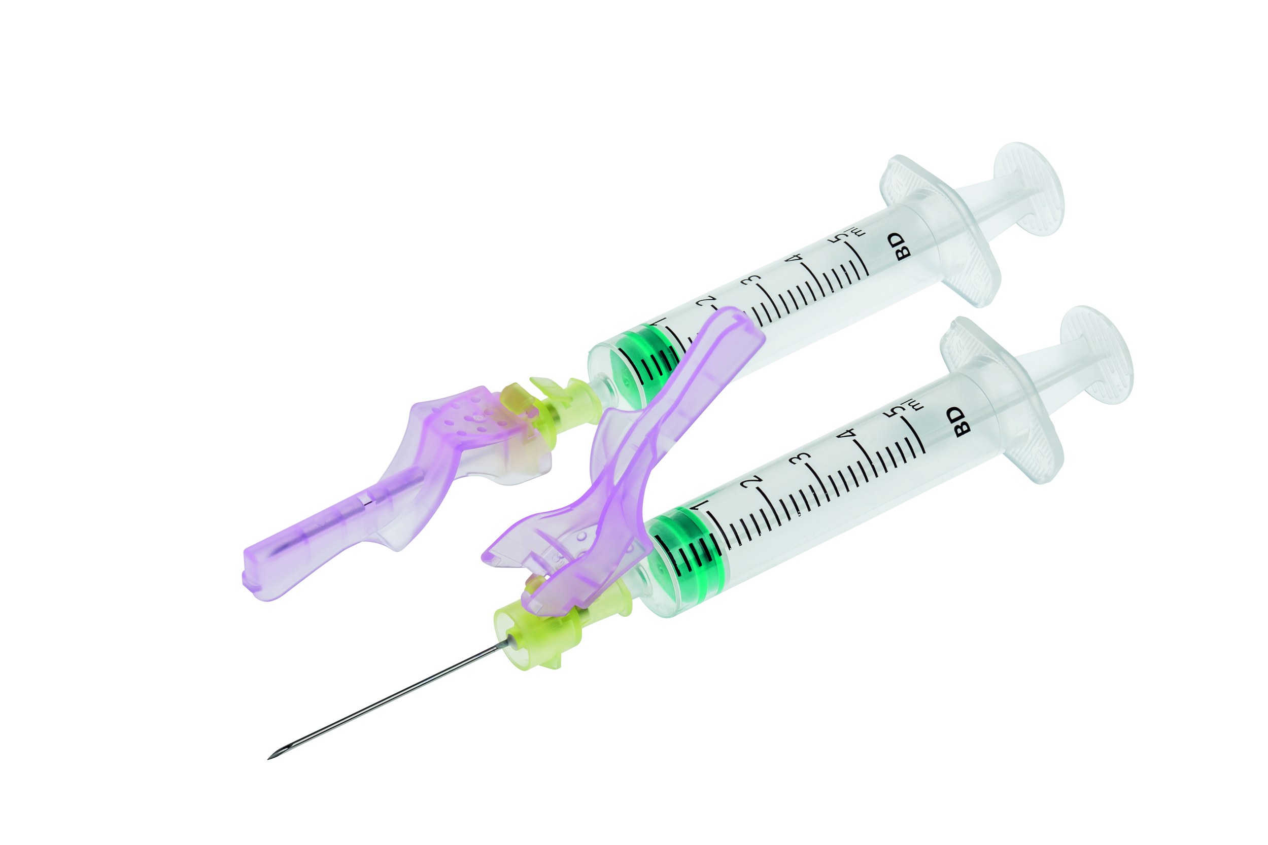 BD Eclipse Sicherheitsinjektionskanülen 20 G in gelb - Packung à 100 Stück