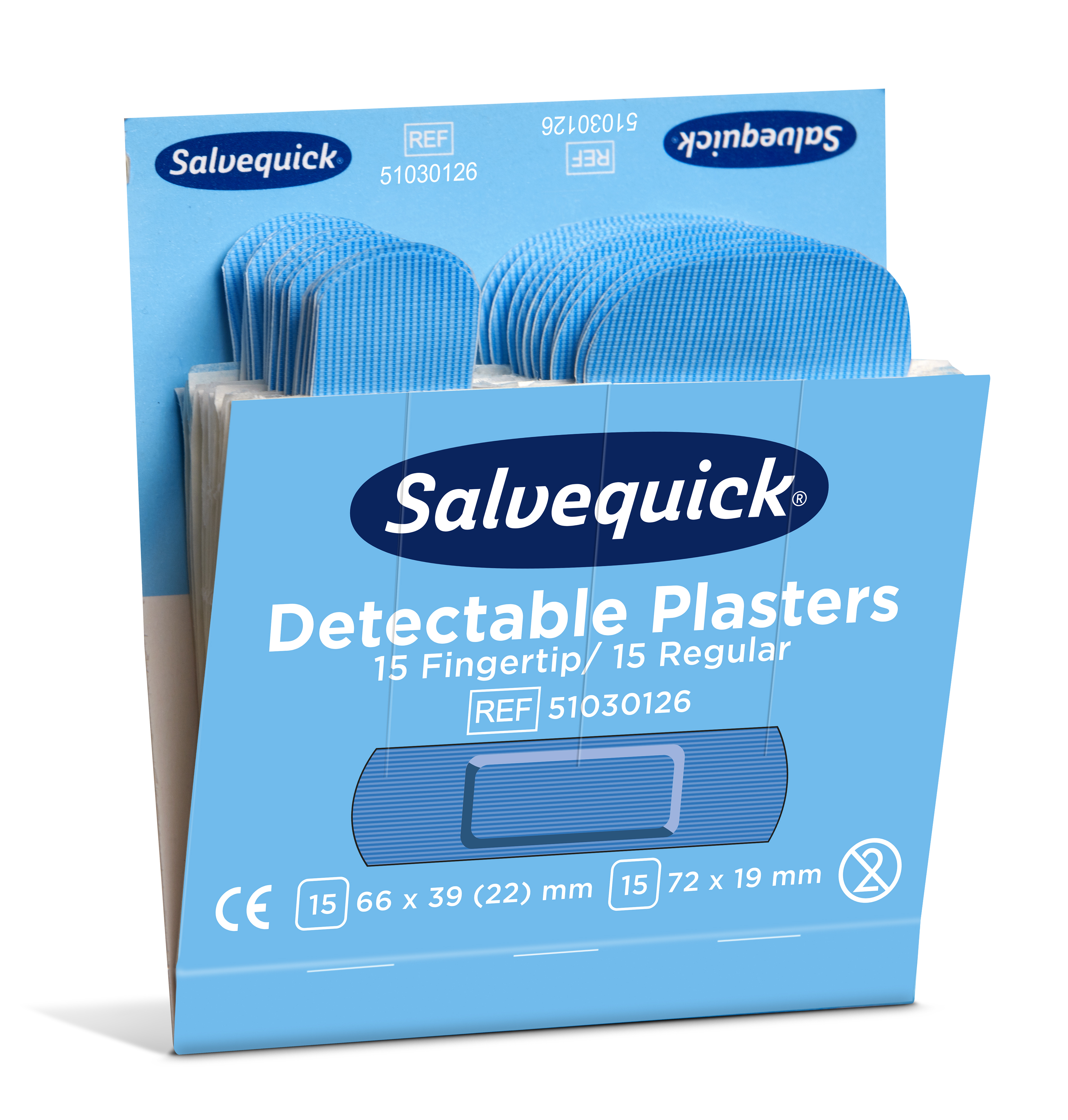 Cederroth Salvequick Detectable Pflastermix - 6 x 30 Stück
