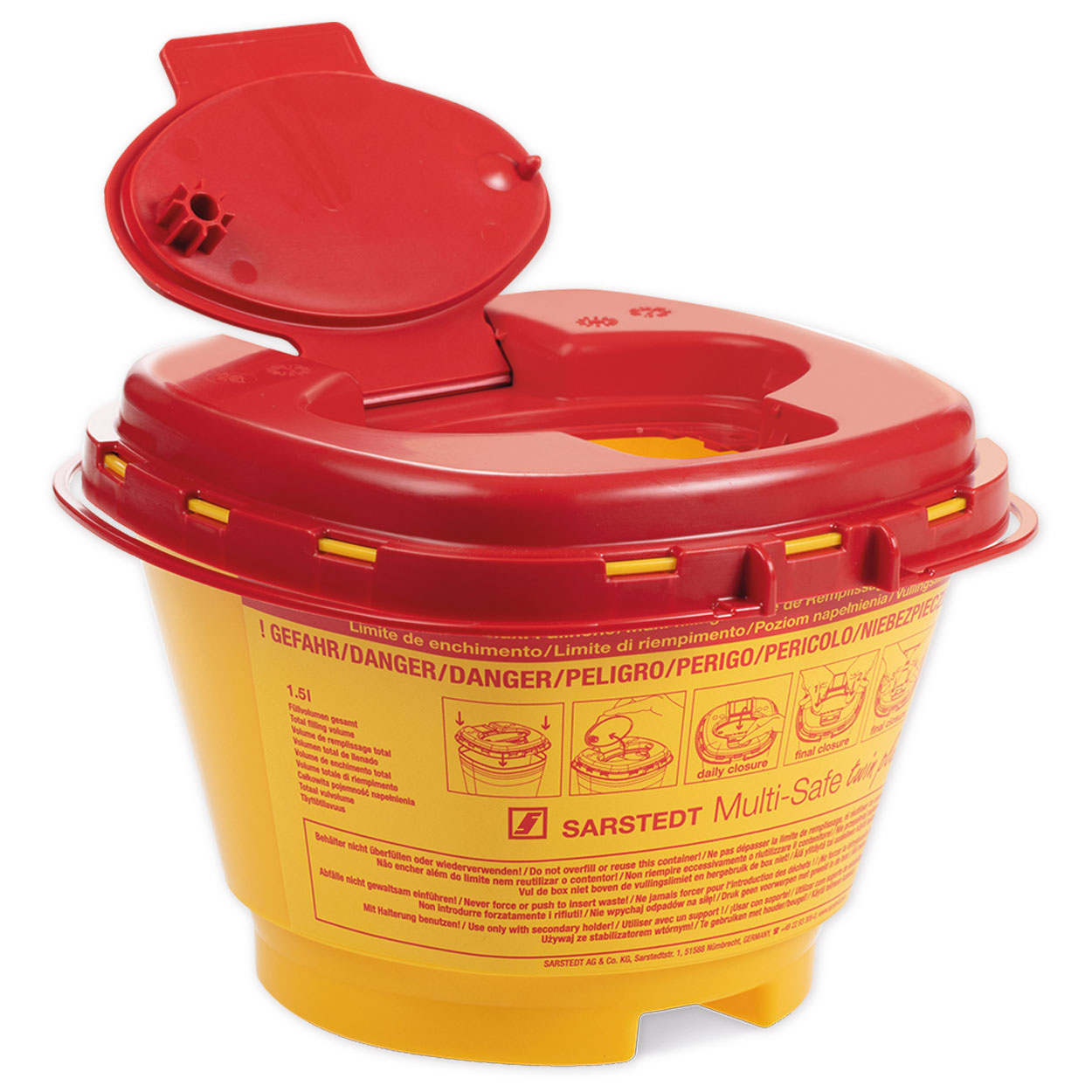 Multi-Safe twin plus 1500 Kanülenabwurfbehälter