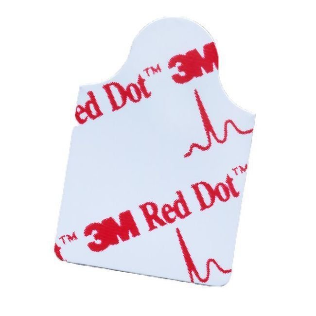 Red Dot™ EKG-Elektroden 2,2 x 3,2 cm für Ruhe- und Diagnostik-EKG - 100 Stück