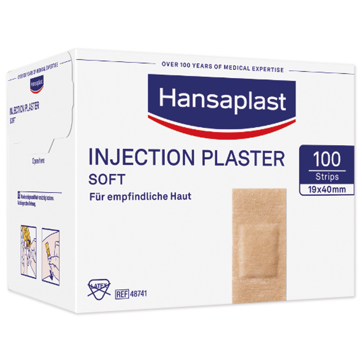 Hansaplast Soft Injektionspflaster 19 x 40 mm - Packung à 100 Stück