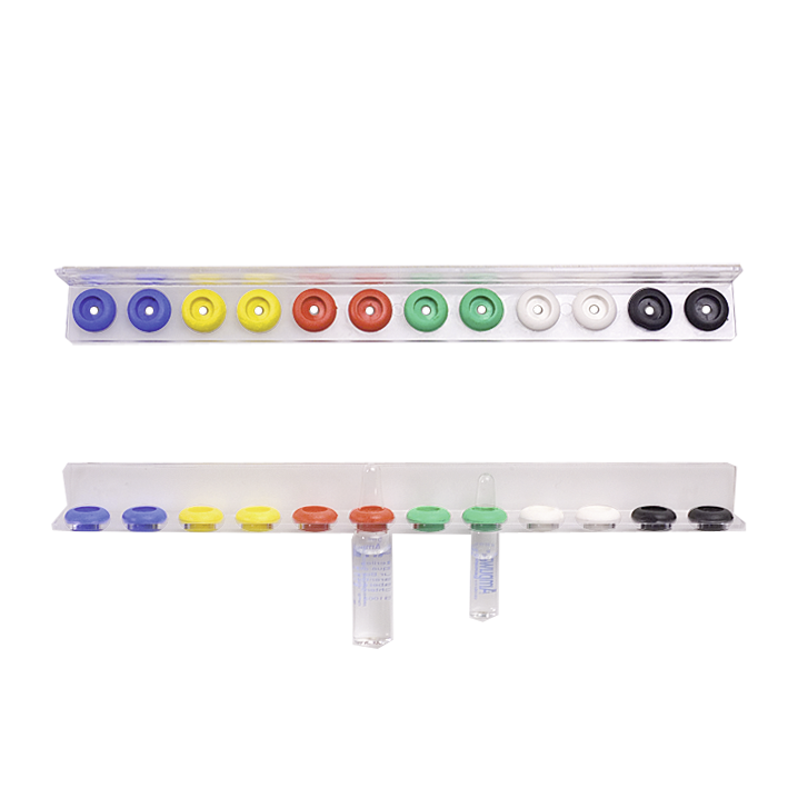 VARIOFLEX-Ampullenschiene Kst. einreihig für 12 Ampullen