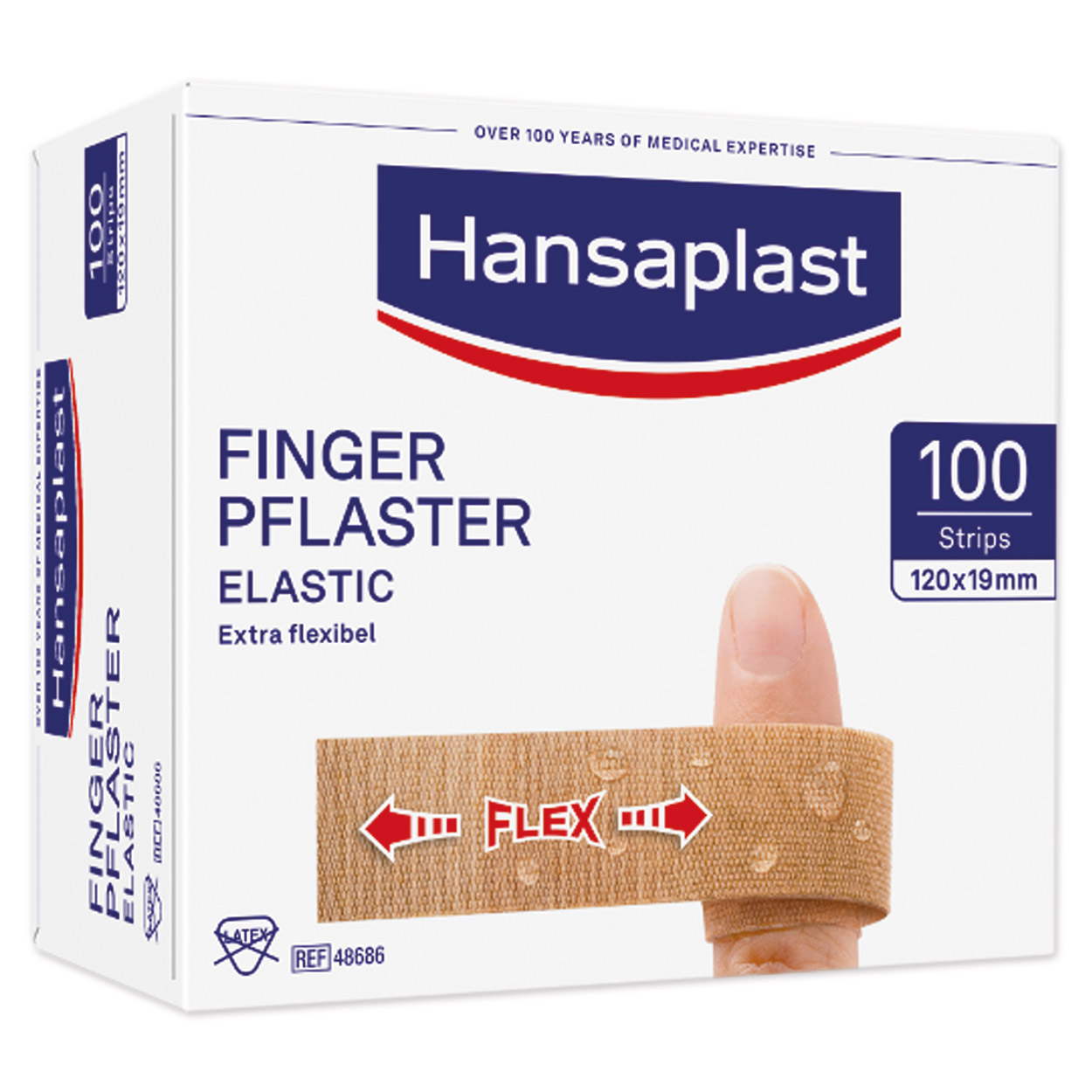Hansaplast Elastic Finger Strips 12 x 2 cm - Packung à 100 Stück