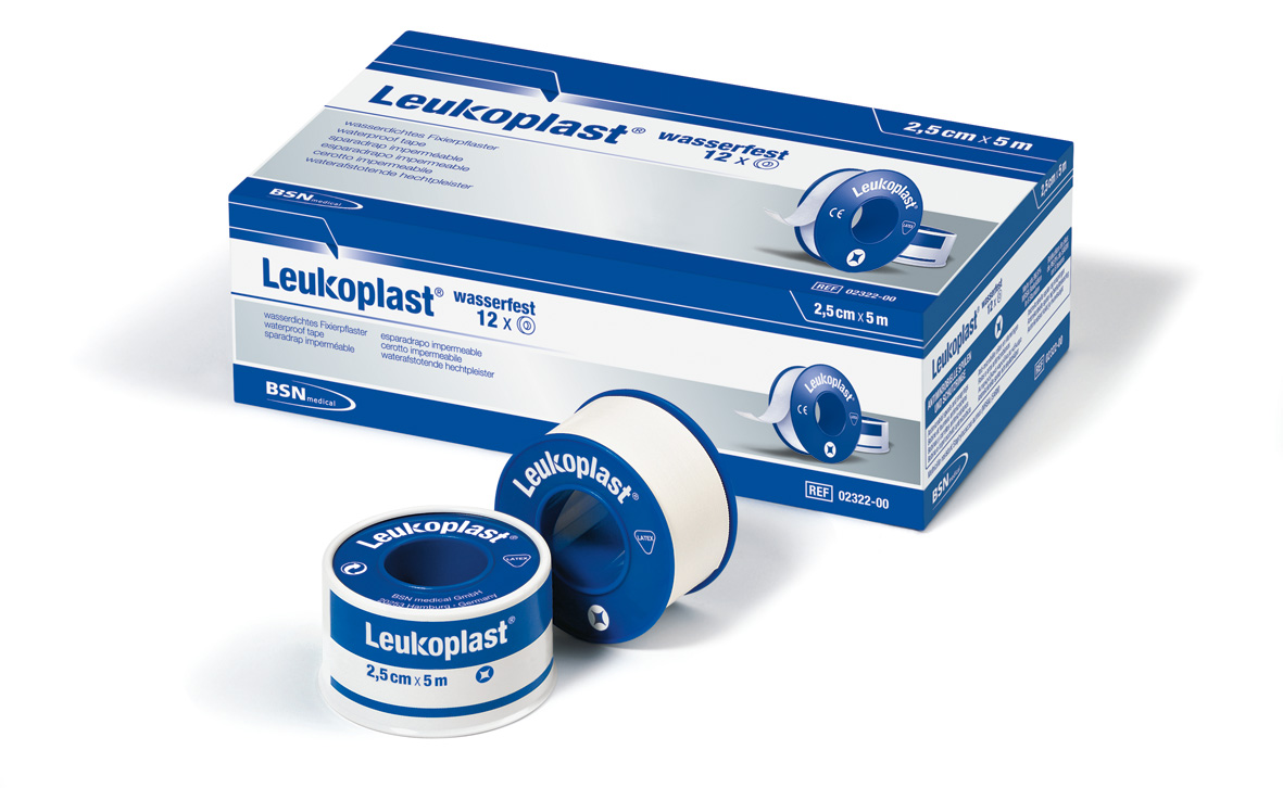 Leukoplast® wasserfest 5 cm x 5 m im Schutzring - Packung à 6 Stück