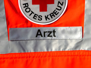 Rückenschild Arzt, silber