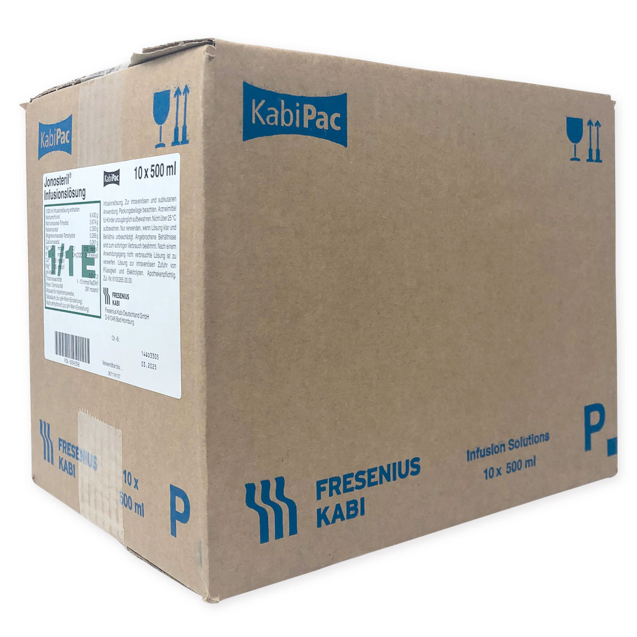 Jonosteril® Infusionslösung 500 ml im FreeFlex-Beutel - Karton à 20 Beutel