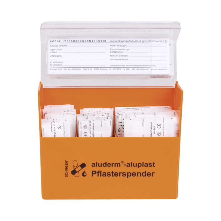 Pflasterspender aluderm®-aluplast gefüllt