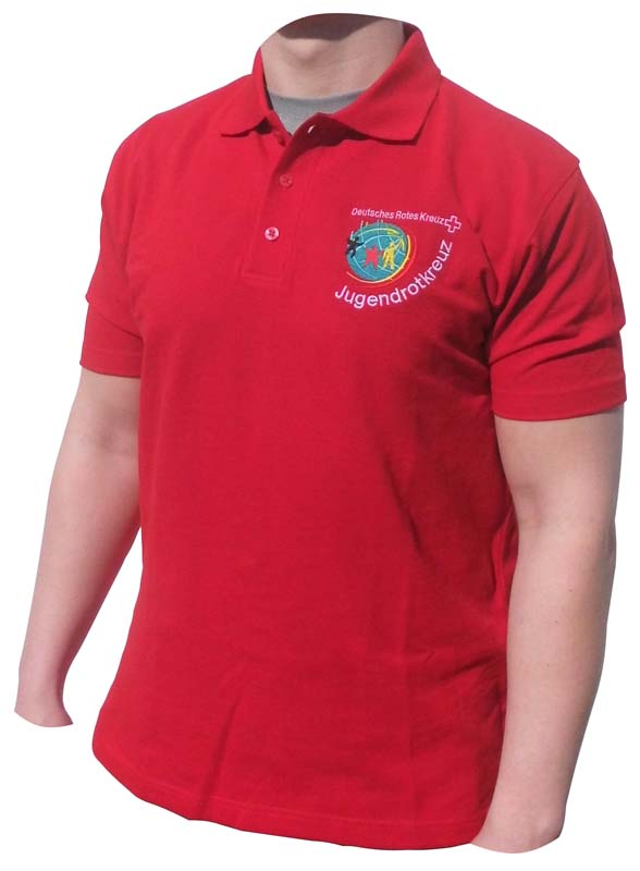 JRK Poloshirt rot, gestickt