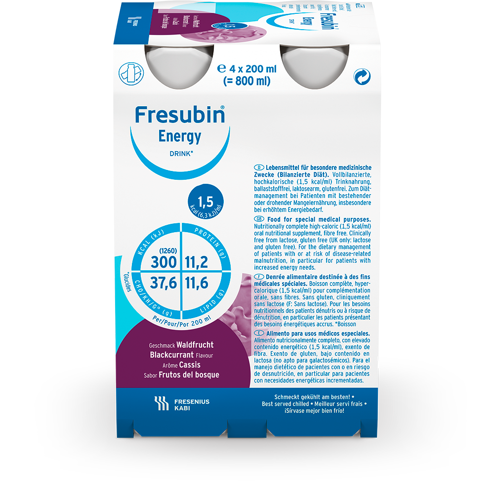 Fresubin Energy Drink Waldfrucht, Trinkflasche 24 x 200ml