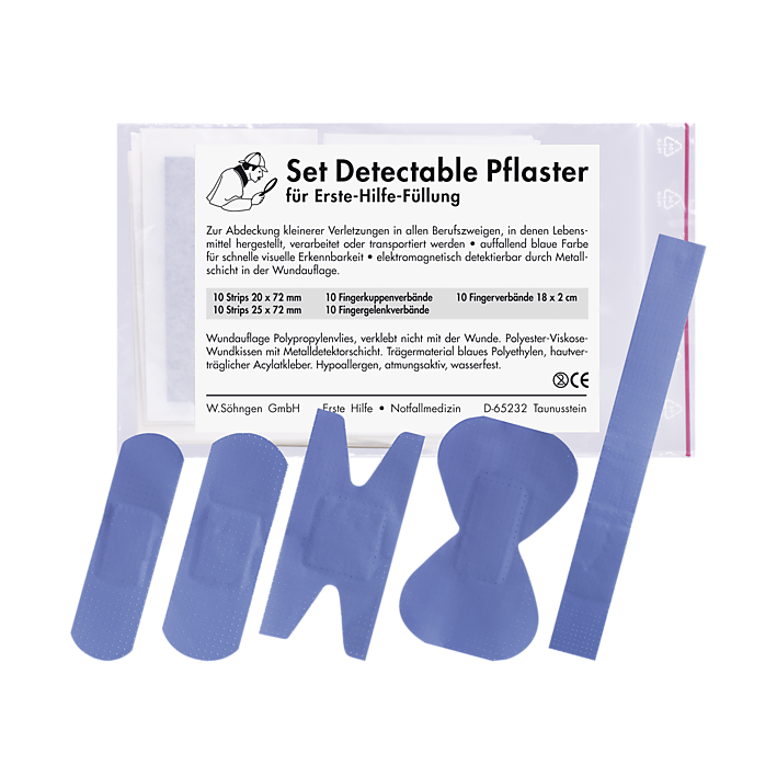 Detectables  Pflasterset für Erste-Hilfe-Füllung