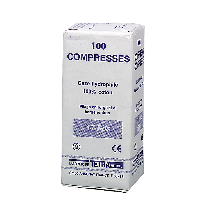 Mullkompresse 5 x 5 cm - Packung à100 Stück