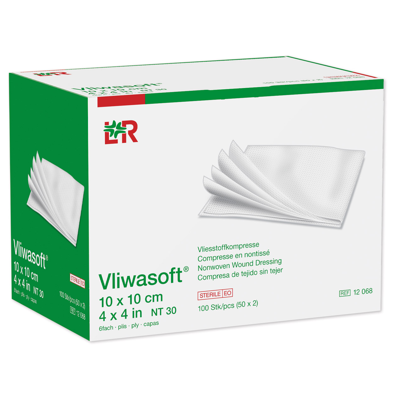 Vliwasoft® Vliesstoffkompressen 10 x 10 cm - 100 Stück