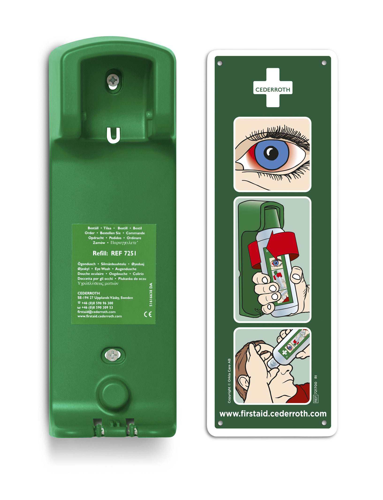 Cederroth Wandhalterung für Augendusche