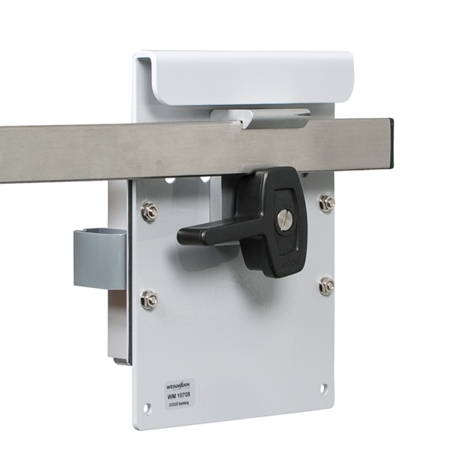 Wandhalterung für Netz- und Ladegerät zur direkten Wandmontage (geeignete Schrauben  für die Wandmontage vom Kunden beizustellen)