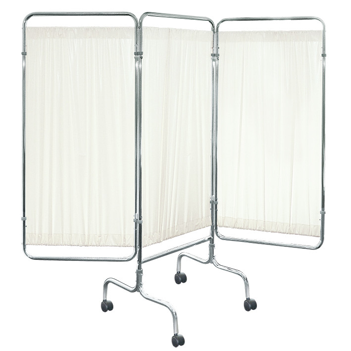 Wandschirm 3-flügelig, fahrbar Farbe: weiß/weiß/weiß