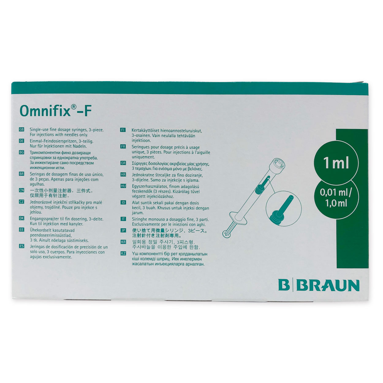 Omnifix®-F Solo  1 ml Luer-Lock - Packung à 100 Stück