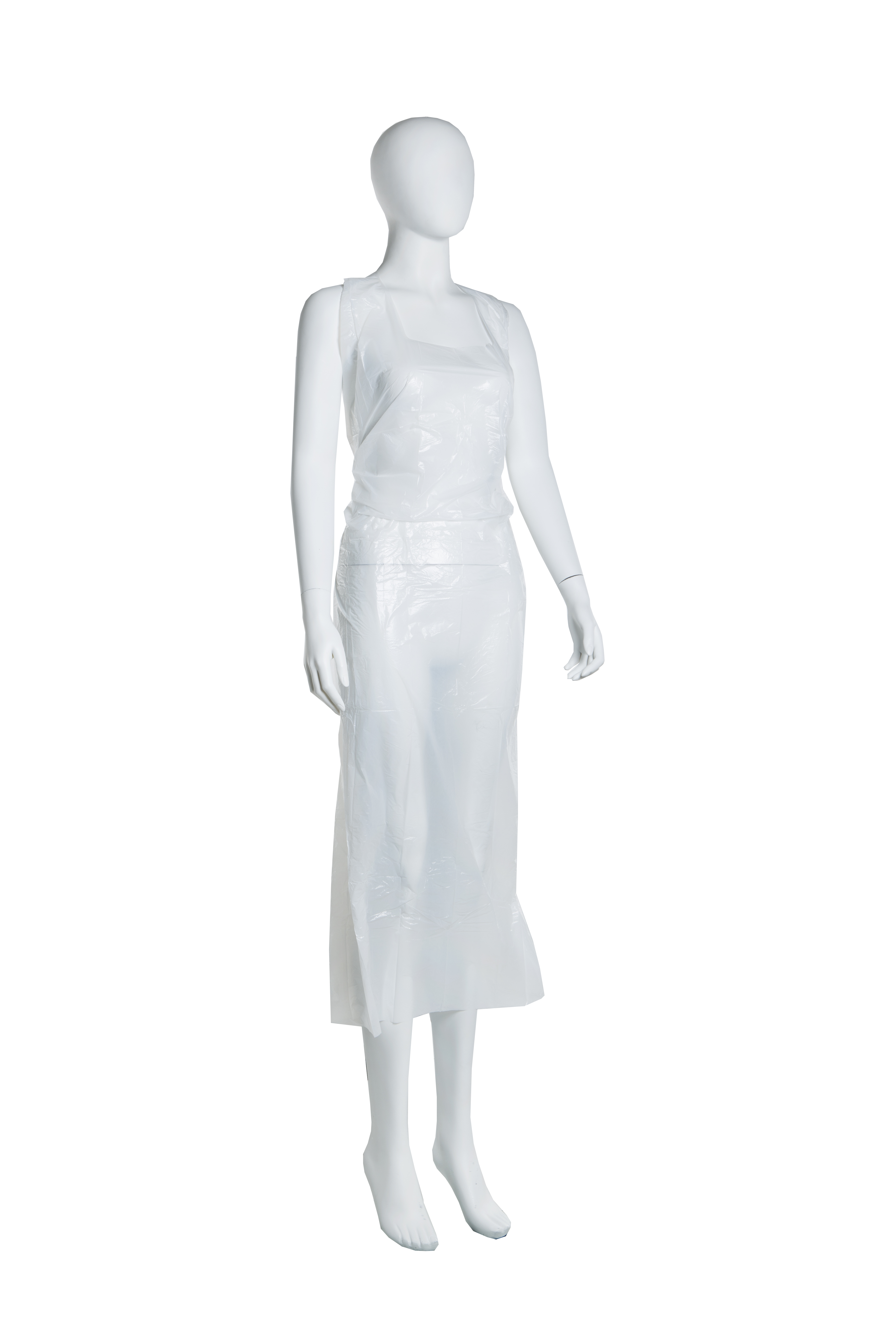 Einwegschürzen 80 x 125 cm, weiß, Spenderbox à 100 Stück