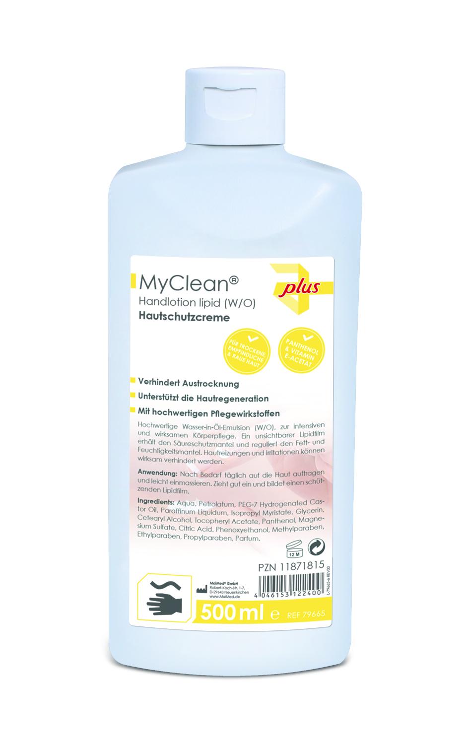 MyClean® Handlotion lipid (W/O) - 500 ml