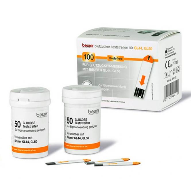 Beurer Teststreifen - GL 44/50/50 evo - 2 Dosen mit je 50 Stück