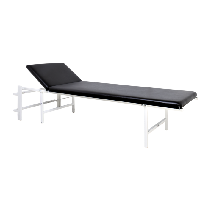 Wandklapp-Ruheraumliege Stahl Kopfteil verst.,senkr.,schwarz