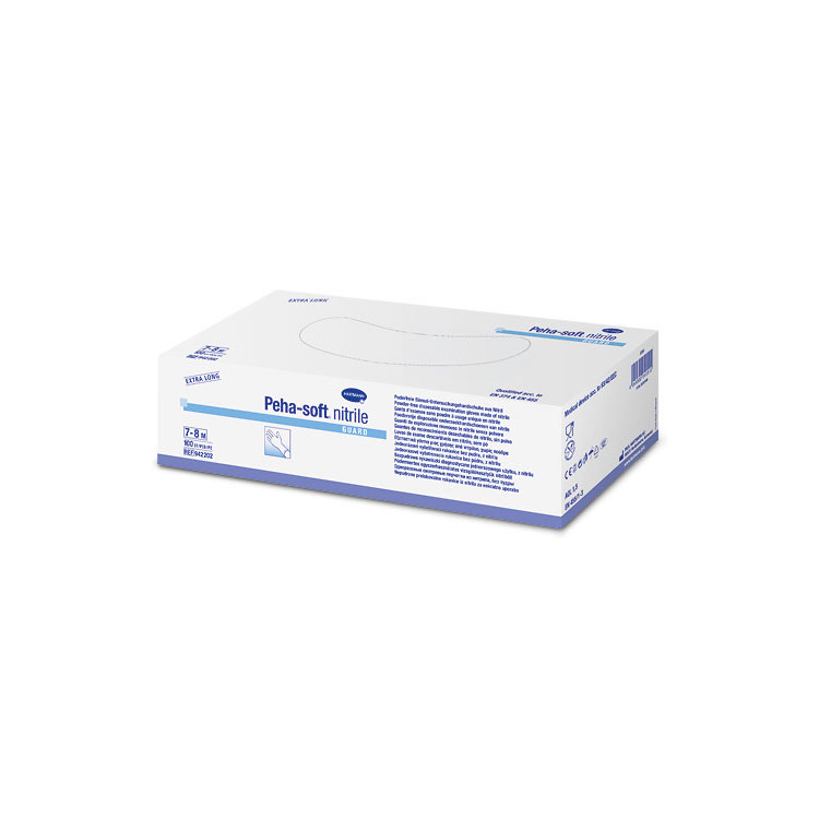 Peha-soft® nitrile guard powderfree Untersuchungshandschuhe - Packung à 100 Stück