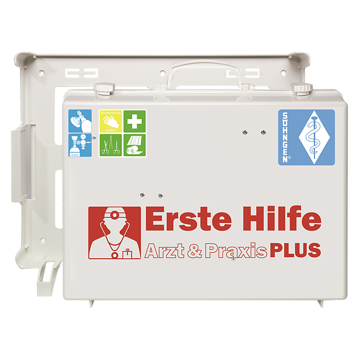 Arzt + Praxis PLUS Notfallkoffer weiß, leer