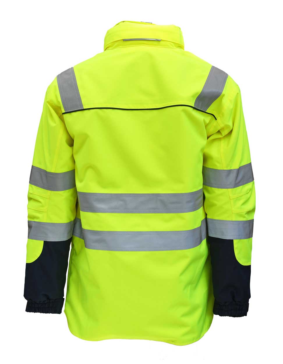 Einsatzjacke Dynamic Midi - Parker in marineblau/neogelb