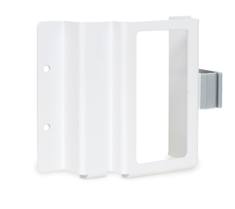 Wandhalterung für Netz- und Ladegerät zur direkten Wandmontage (geeignete Schrauben  für die Wandmontage vom Kunden beizustellen)