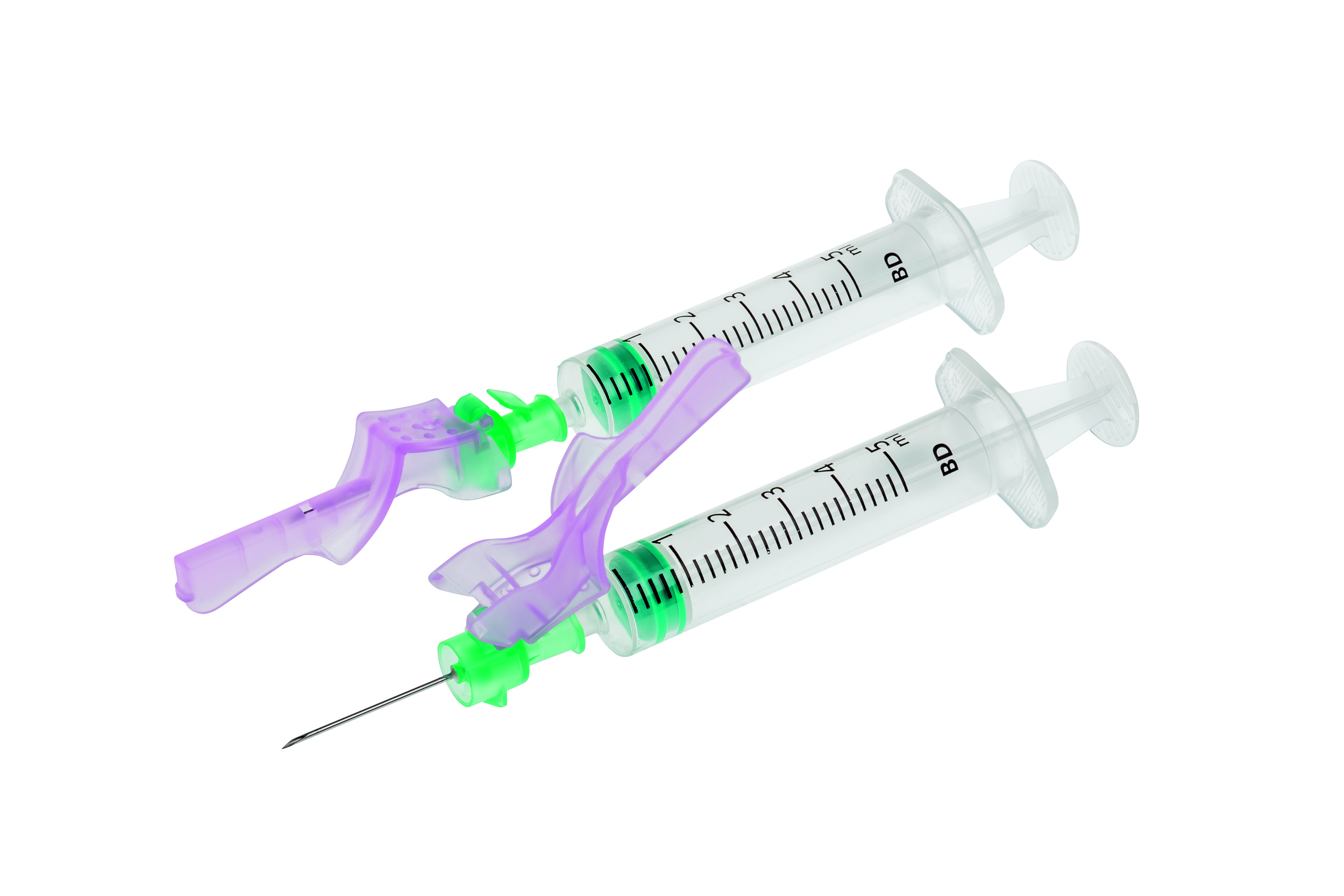BD Eclipse Sicherheitsinjektionskanülen 21 G grün - Packung à 100 Stück