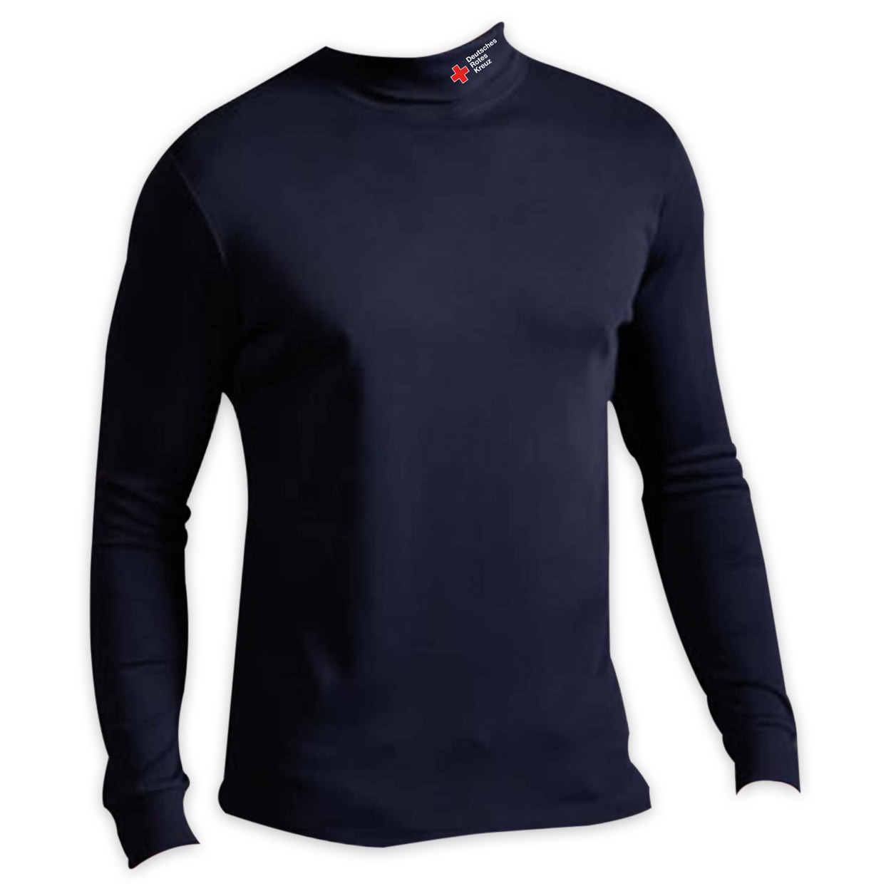 Rollkragenshirt, Langarm Kompaktlogo gestickt