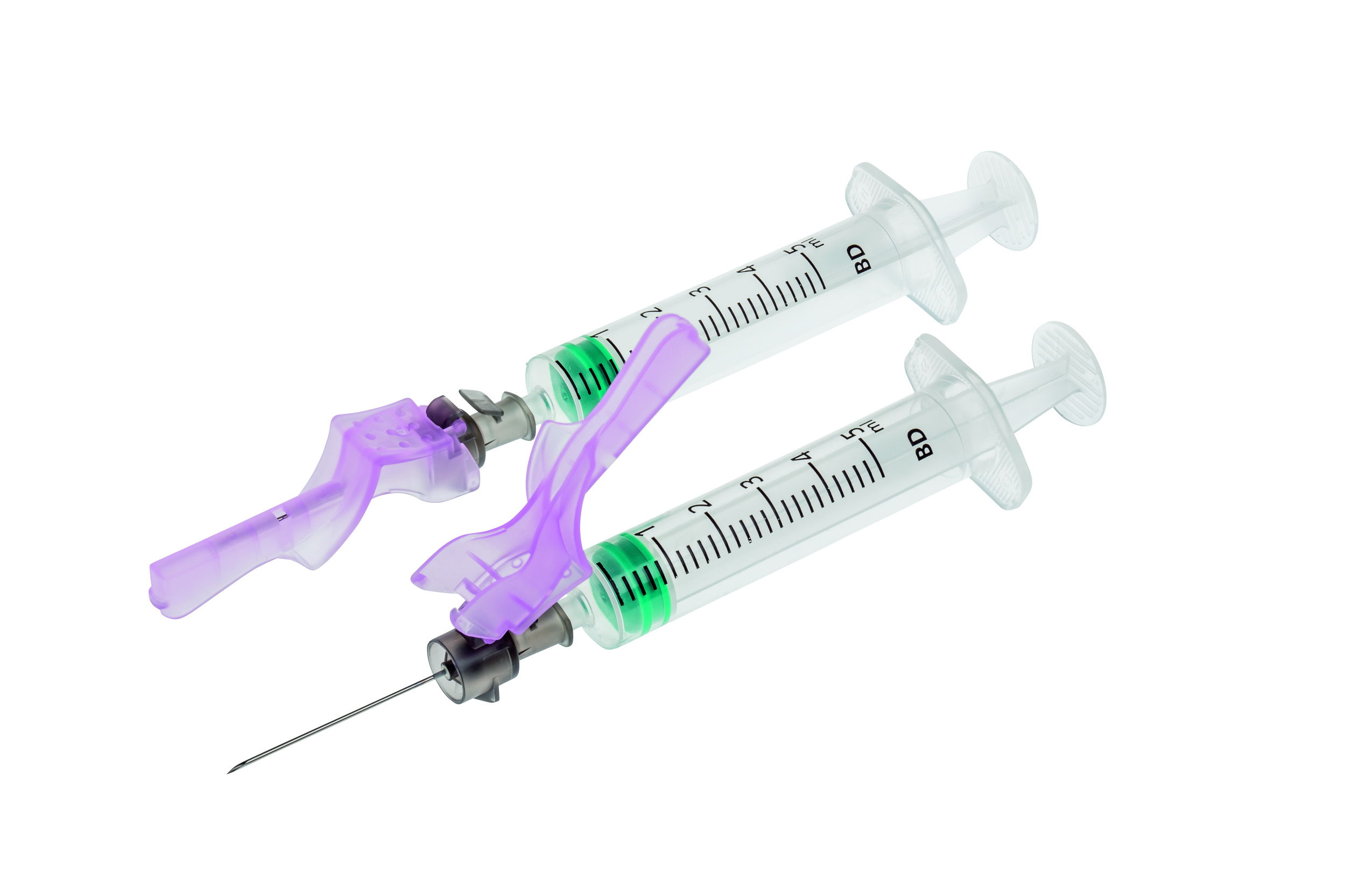 BD Eclipse Sicherheitsinjektionskanülen 22 G schwarz - Packung à 100 Stück