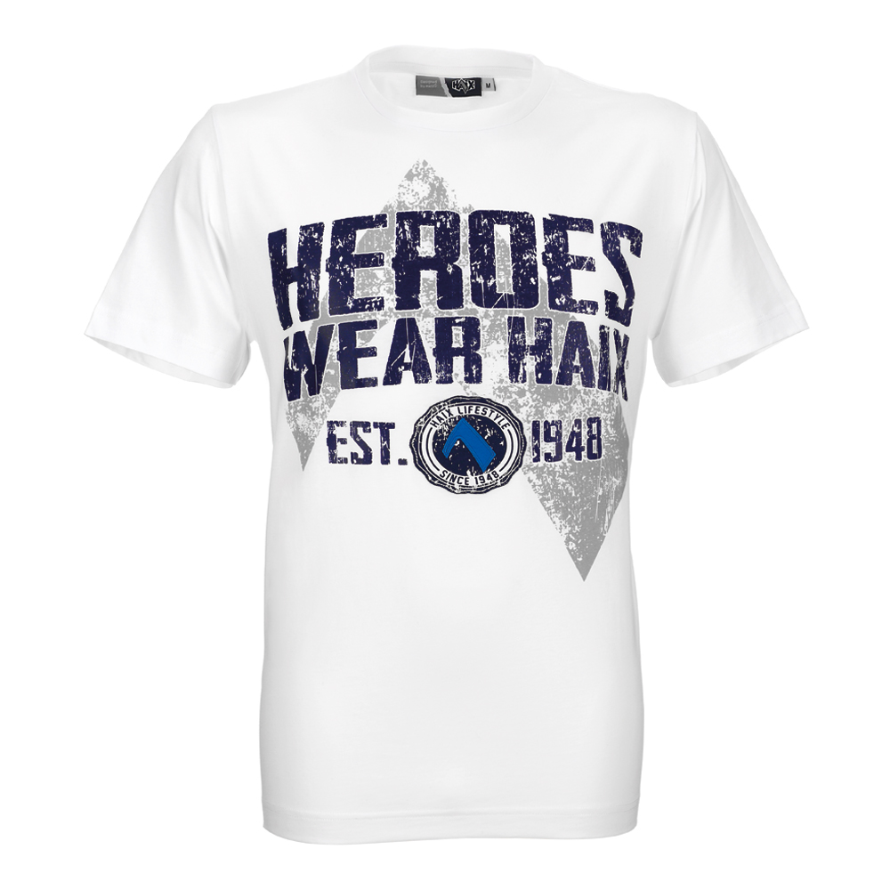 T-Shirt HEROES Unisex weiß