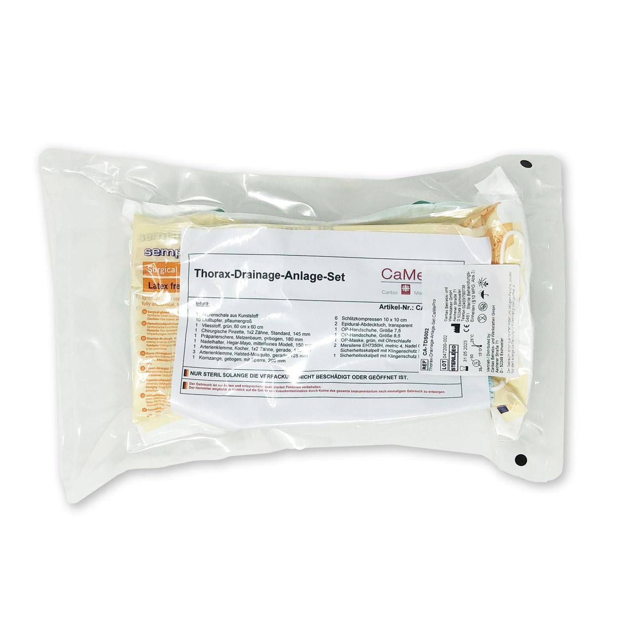 Thoraxdrainage-Anlage-Set Typ Profi