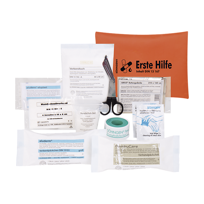 Erste-Hilfe-Tasche DIN 13 167 orange