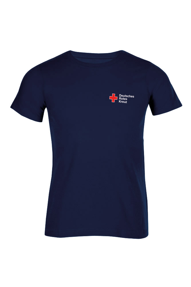 T-Shirt blau mit DRK Kompaktlogo