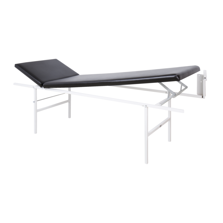 Wandklapp-Untersuchungsliege Kopf/Fuß verst.,waagr.,schwa
