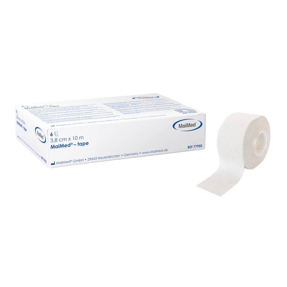 Tape, Heft- und Fixierpflaster, Rolle 3.8 cm × 1 m - Packung à 6 Stück