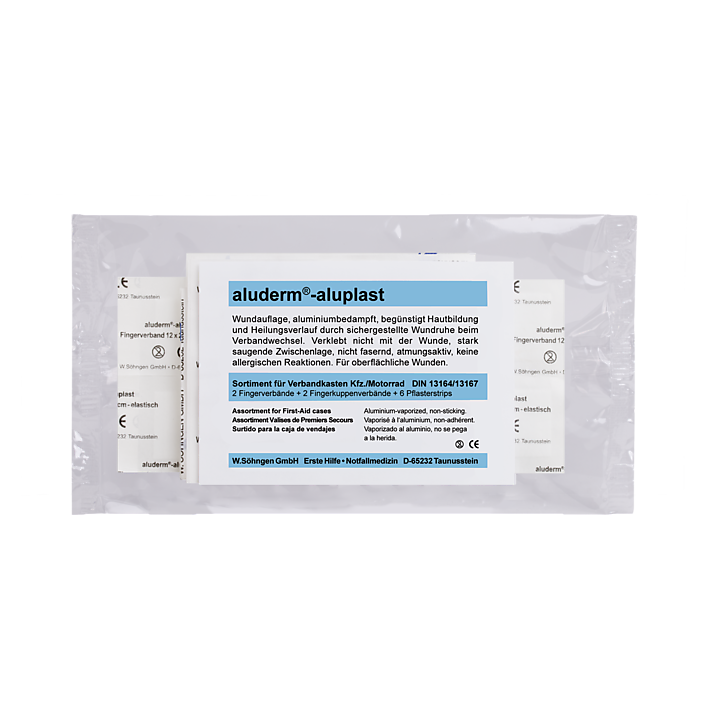 aluderm®-aluplast Sortiment DIN 13164/13167