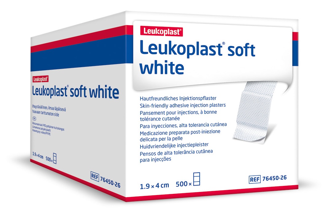Leukoplast Soft White Injektionspflaster 1,9 x 4 cm - Packung à 500 Stück