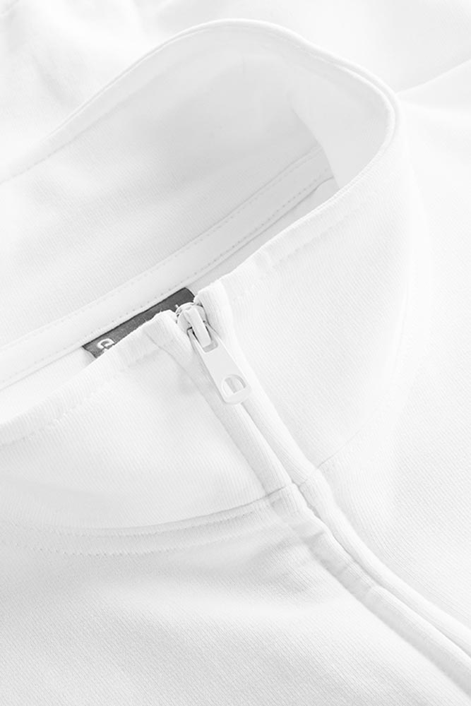 Sweat-Jacke weiß mit DRK Kompaktlogo