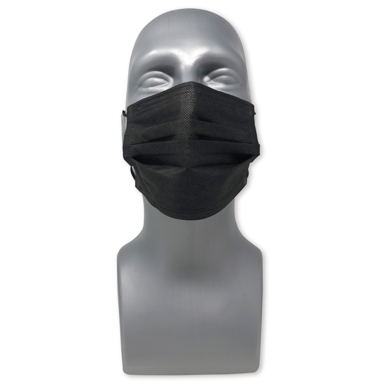 Mundschutz 3-lagig Typ II R in schwarz - Packung à 50 Stück