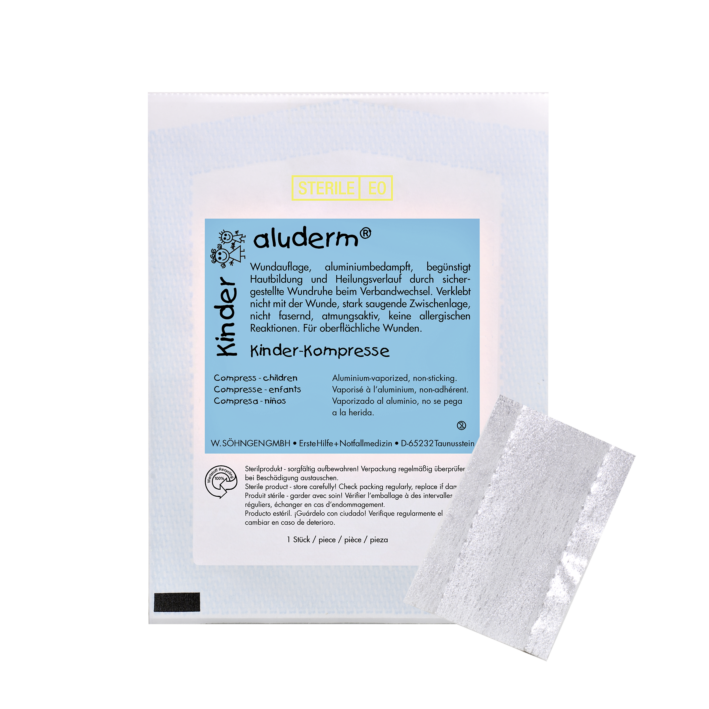 aluderm® Kinder Kompresse  4 x 6 cm